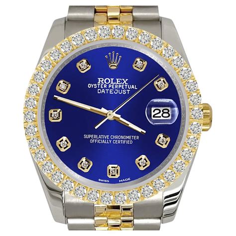 rolex bleu|rolex navy blue.